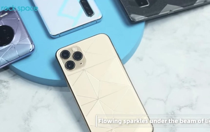 Сделайте ваш телефон чувствовать новый автомат для резки фильма космоса Againrock просвечивающий геометрический задний фильм