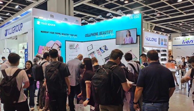 Решение по украске мобильных телефонов Rock Space получает признание на Гонконгской ярмарке электроники 2024 (весенняя версия)